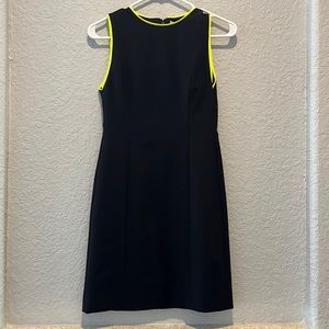 NWT Alice and Olivia black dress with neon trim